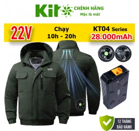 [Combo 2 Áo Điều Hòa Kito KT04 Chính Hãng] Quạt 22V, Mát Cả Ngày, BH 1 Đổi 1 Trong 1 Năm