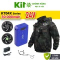 Áo điều hòa KITO KT04 - Xanh quân 24V