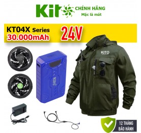 Bộ Áo Điều Hòa KITO Chính Hãng KT04R24V, 3 Màu, Đủ Size, BH Quạt Đổi Mới 1 Năm