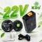Bộ Áo Điều Hòa KITO KT05 Xanh Than Chính Hãng – Pin 28000mAh, Quạt 22V