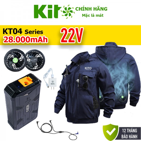 Combo 2 Áo Điều Hòa KITO KT04, Tặng 2 Túi Làm Mát