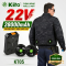 Bộ Áo Điều Hòa KITO KT05 Xanh Than Chính Hãng – Pin 28000mAh, Quạt 22V
