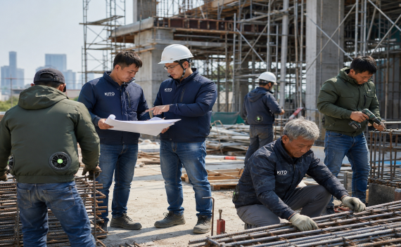 Sau 90 ngày sử dụng áo điều hòa KITO, thợ xây hài lòng điều gì?