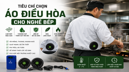 Tiêu chí chọn áo điều hòa cho nghề bếp