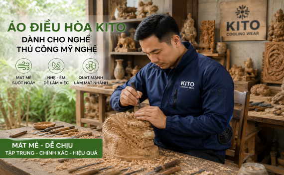 Áo điều hoà cho người làm nghề thủ công mỹ nghệ