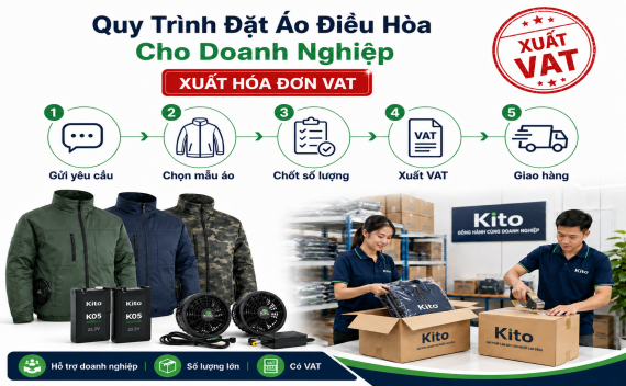 Quy Trình Đặt Áo Điều Hòa Cho Doanh Nghiệp Có Xuất Hóa Đơn VAT