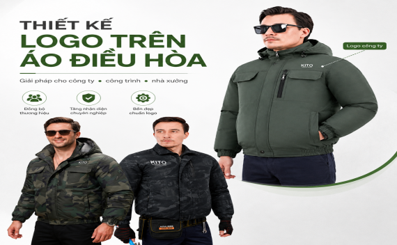 Thiết Kế Logo Trên Áo Điều Hòa KITO Cho Công Ty, Công Trình