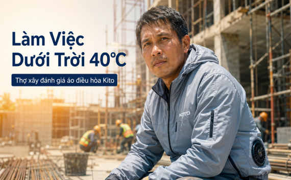 Làm Việc Dưới Trời 40°C Suốt 3 Tháng, Thợ Xây Đánh Giá Áo Điều Hòa Kito Như Thế Nào?