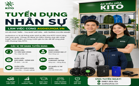 Tuyển Dụng Nhân Sự Áo Điều Hòa KITO – Cơ Hội Làm Việc Cùng aodieuhoa.vn