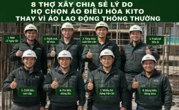 8 Thợ Xây Chia Sẻ Lý Do Họ Chọn Áo Điều Hòa Kito Thay Vì Áo Lao Động Thông Thường