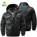 Áo Rời Điều Hòa KITO KT04 Xanh Than, 2 Lớp Lót Lưới, 3 Màu
