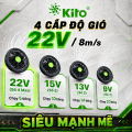 Cấp quạt và thời gian sử dụng tương ứng