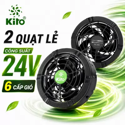 2 Quạt Rời KITO KZT03 24V Chính Hãng, Phụ Kiện Thay Thế