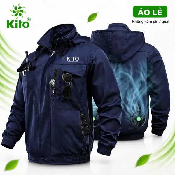 Áo Rời Điều Hòa KITO KT04 2 Lớp Lót Lưới, 3 Màu, Thoáng Khí