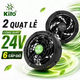 2 Quạt Rời Áo Điều Hòa KITO KZT03 24V Chính Hãng