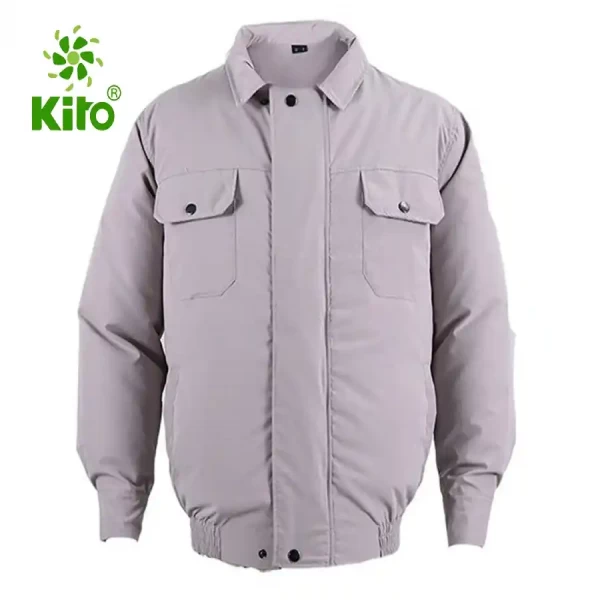 Áo Điều Hòa KITO KT01 Màu Xám, Áo Rời, Có Túi Đá Khô, Không Mũ