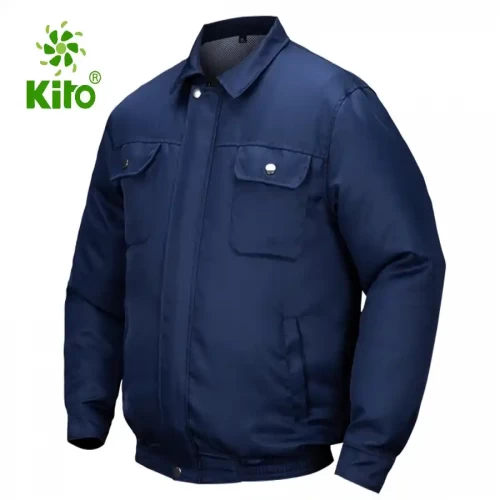 Áo Điều Hòa KITO KT01 Xanh Than, Áo Rời, Có Túi Đá Khô, Không Mũ