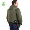 Áo điều hòa KITO KT03 mặt sau - Xanh rêu