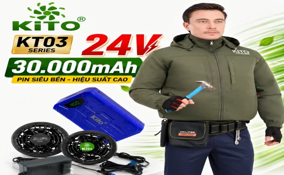 Hướng Dẫn Lắp Đặt Áo Điều Hòa KITO Chính Hãng KT03 24V Pin 30.000mAh