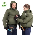 Combo 2 Áo Điều Hòa KITO KT03, Quạt 24V, Pin 30000mAh - Xanh rêu