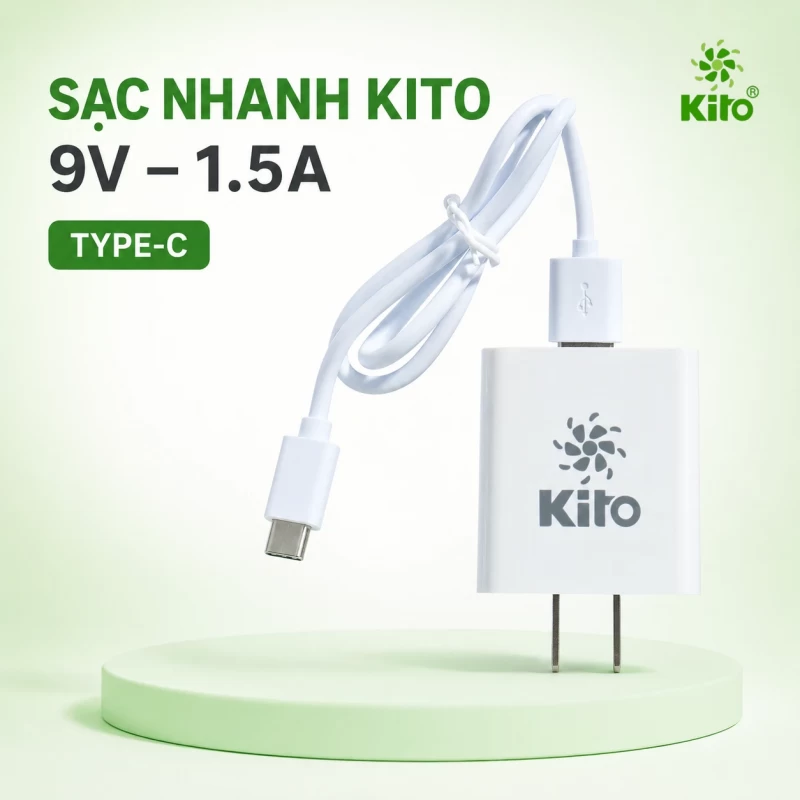 Sạc Nhanh Type-C KZT02 22V, 9V–1.5A Chính Hãng, BH 1 Năm