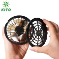 2 Quạt 13V + Dây Cáp, Phụ Kiện Áo Điều Hòa KITO Chính Hãng