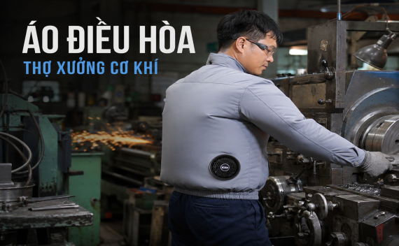 Áo Điều Hòa Cho Thợ Cơ Khí, Hàn Xì — Chống Nóng, Chống Bụi Cả Ca Làm