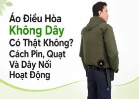 Áo Điều Hòa Không Dây Có Thật Không? Cách Pin, Quạt Và Dây Nối Hoạt Động