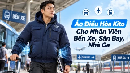 Áo Điều Hòa Kito Cho Nhân Viên Bến Xe, Sân Bay, Ga Tàu