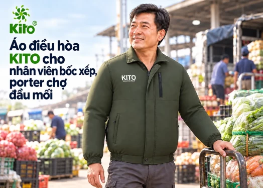 Áo Điều Hòa Kito Cho Nhân Viên Bốc Xếp, Porter Chợ Đầu Mối