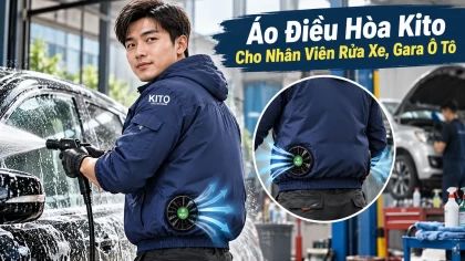 Áo Điều Hòa Kito Cho Nhân Viên Rửa Xe, Gara Ô Tô