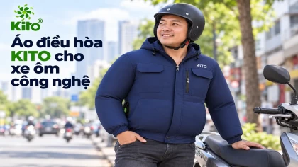 Áo Điều Hòa Kito Cho Xe Ôm Công Nghệ (Chở Khách)