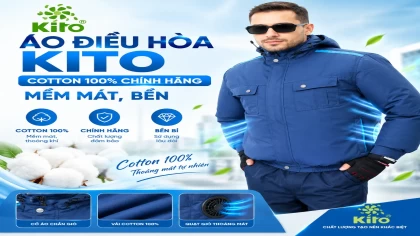 Áo Điều Hòa KITO Cotton 100% Chính Hãng