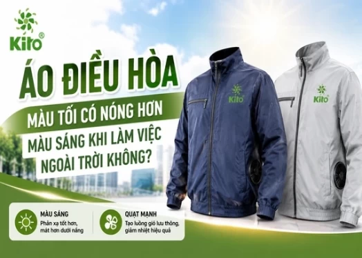 Áo Điều Hòa Màu Tối Có Nóng Hơn Màu Sáng Khi Làm Việc Ngoài Trời Không?