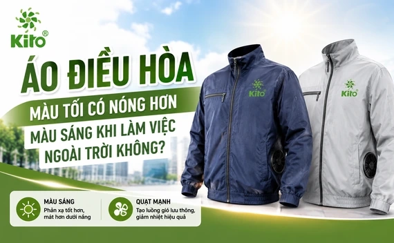Áo Điều Hòa Màu Tối Có Nóng Hơn Màu Sáng Khi Làm Việc Ngoài Trời Không?