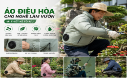 Áo điều hoà cho nghề làm vườn được thiết kế như thế nào?