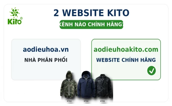 Aodieuhoa.vn Và Aodieuhoakito.com Khác Nhau Thế Nào? Kênh Nào Chính Hãng?