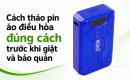 Cách tháo pin áo điều hòa đúng cách trước khi giặt và bảo quản