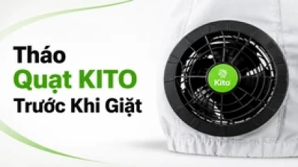 Cách Tháo Quạt Áo Điều Hòa KITO Trước Khi Giặt: 6 Bước