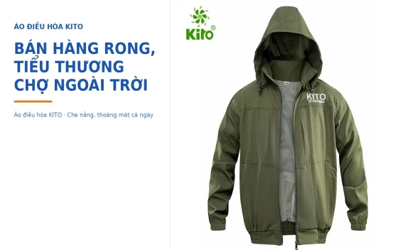 Áo Điều Hòa Kito Cho Người Bán Hàng Rong, Tiểu Thương Chợ Ngoài Trời