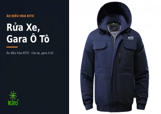 Áo Điều Hòa Kito Cho Nhân Viên Rửa Xe, Gara Ô Tô