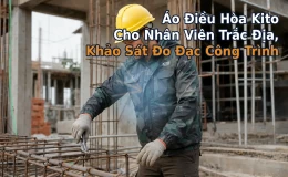 Áo Điều Hòa Kito Cho Nhân Viên Trắc Địa, Khảo Sát Đo Đạc Công Trình