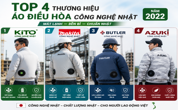 Top 4  thương hiệu áo điều hoà công nghệ Nhật năm 2022