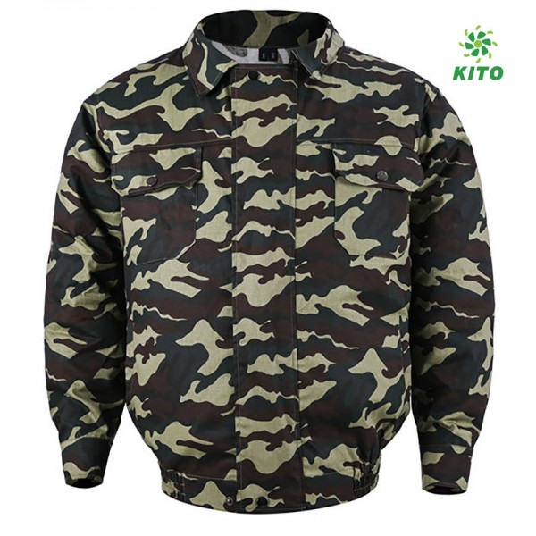 Áo Điều Hòa KITO KT01 Rằn Ri, Áo Rời, Có Túi Đá Khô, Không Mũ