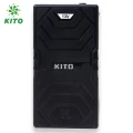 Combo 2 Áo Điều Hòa KITO Kaki Không Mũ Màu Xanh Dương, Pin 26.000mAh, Quạt 13V, Tặng 2 Túi Đá