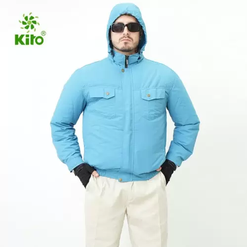 Áo Rời KITO KT02 Chính Hãng Xanh Dương 100% Cotton, Không Gắn Quạt, Siêu Mát, Thấm Hút Mồ Hôi Tốt