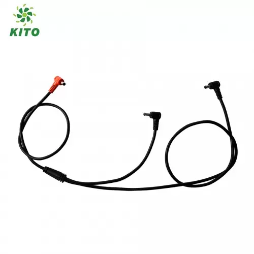 Dây Cáp Nối 3 Đầu Tròn KITO, Dùng Chung Mọi Hệ Pin Quạt, BH 1 Năm