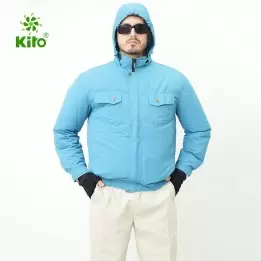 Áo rời KITO Chính Hãng(áo xanh dương không gắn quạt) 100% COTTON siêu mát, thấm hút mồ hôi cực tốt