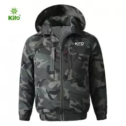 Áo Rời Điều Hòa KITO KT03 Rằn Ri Chính Hãng – 2 Lớp Lót Lưới, Có Mũ