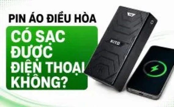 Pin áo điều hòa có sạc được điện thoại không? Cách dùng đúng và an toàn